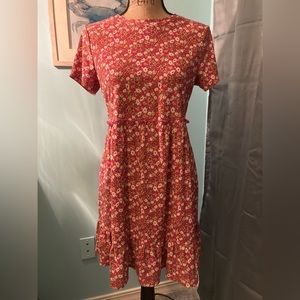 As U Wish dark pink floral dress, size M